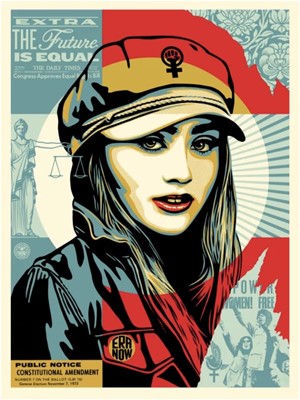 Lot 262 - Shepard Fairey (American 1970-), 'The Future Is Equal', 2022