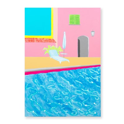 Lot 162 - Duncan McCormick (British 1977-), 'Pink Summer Villa', 2022