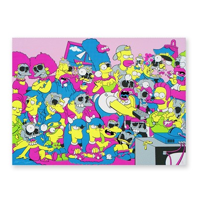 Lot 90 - Matt Gondek (American 1982-), 'Simpsons Nuclear Family', 2015