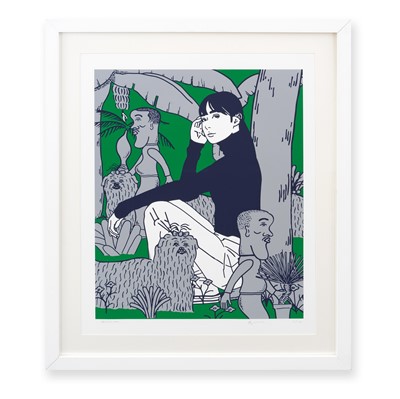 Lot 83 - Kyne & Noncheleee (Collaboration), 'Untitled (Green/Silver)', 2024