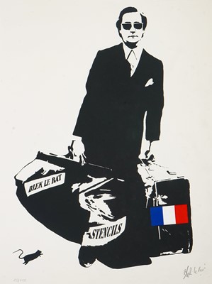 Lot 207 - Blek Le Rat (French 1951-), 'Man Who Walks Through Walls', 2007