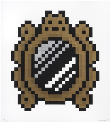 Lot 326 - Invader (French b.1969), 'Versailles (Black)', 2018