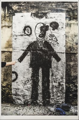 Lot 246 - JR (French 1983-) & David Lynch, 'I Fix My Head II', 2014