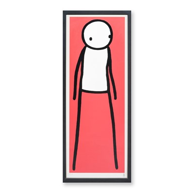 Lot 197 - Stik (British 1979-), 'Walk (Red)', 2012