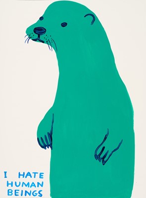 Lot 158 - David Shrigley (British 1968-), 'Untitled (I Hate Human Beings)', 2022