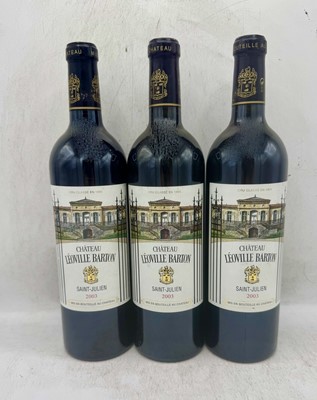 Lot 23 - 3 bottles 2003 Ch Leoville-Barton