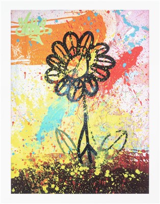 Lot 213 - ROBBO (British 1969-2014), 'OK Petal'