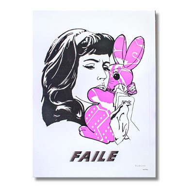 Lot 213-Faile (Collaboration), 'Bunny Girl', 2003