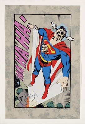 Lot 216 - D*Face (British 1978-), 'Ha Ha Ha, Not So Superman', 2008