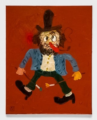 Lot 176 - Matías Sánchez (Spanish 1972-), 'Pintor en el Café Guerbois', 2022