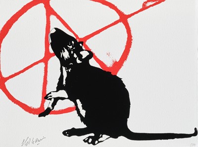 Lot 207a - Blek Le Rat (French 1951-), 'The Anarchist', 2020