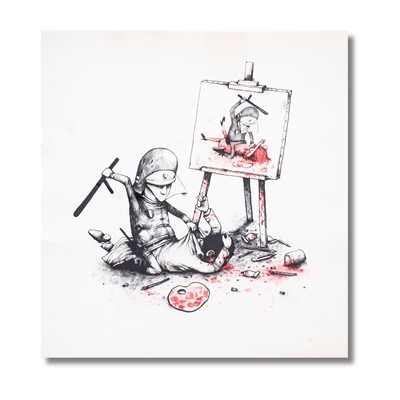 Lot 37 - Dran (French 1979-), 'Free Speech (Red & Black)', 2009