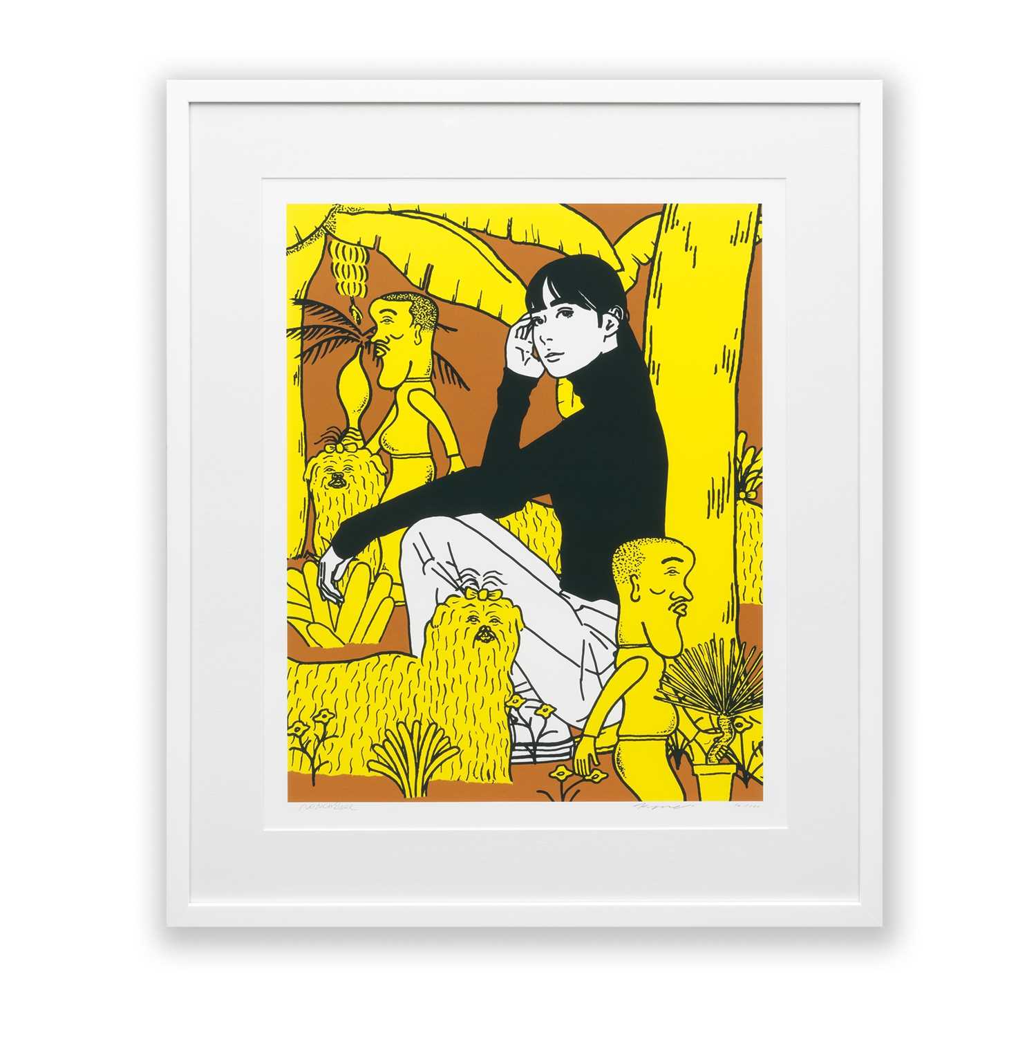 Lot 65 - Kyne & Noncheleee (Collaboration), 'Untitled (Brown/Yellow)', 2024