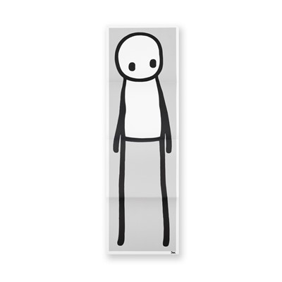 Lot 273 - Stik (British 1979-), 'Standing Figure (Book) (Grey)', 2018