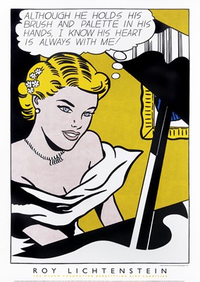 Lot 61 - Roy Lichtenstein (American 1923-1997), 'Girl At Piano - 1963', 1997