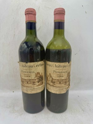 Lot 28 - 2 bottles 1958 Vieux Chateau Certan