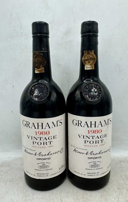 Lot 6 - 2 bottles 1980 Graham