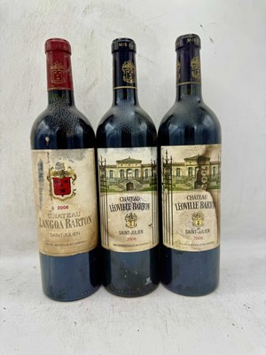 Lot 50 - 9 bottles Mixed 2006 Leoville and Langoa Barton
