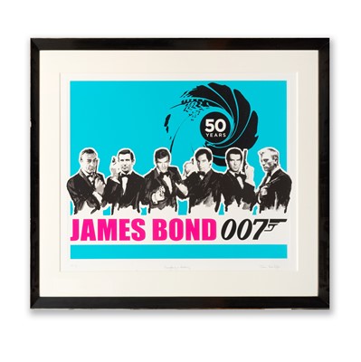Lot 102 - James Hart Dyke (British 1966-), '50 Years Of James Bond (Blue)', 2012