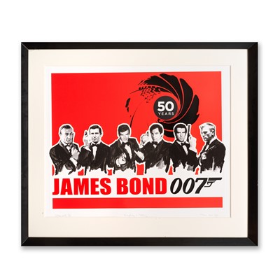 Lot 103 - James Hart Dyke (British 1966-), '50 Years Of James Bond (Red)', 2012