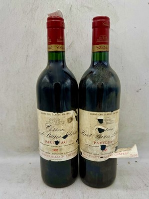 Lot 56 - 2 bottles 1985 Chateau Haut-Bages Liberal