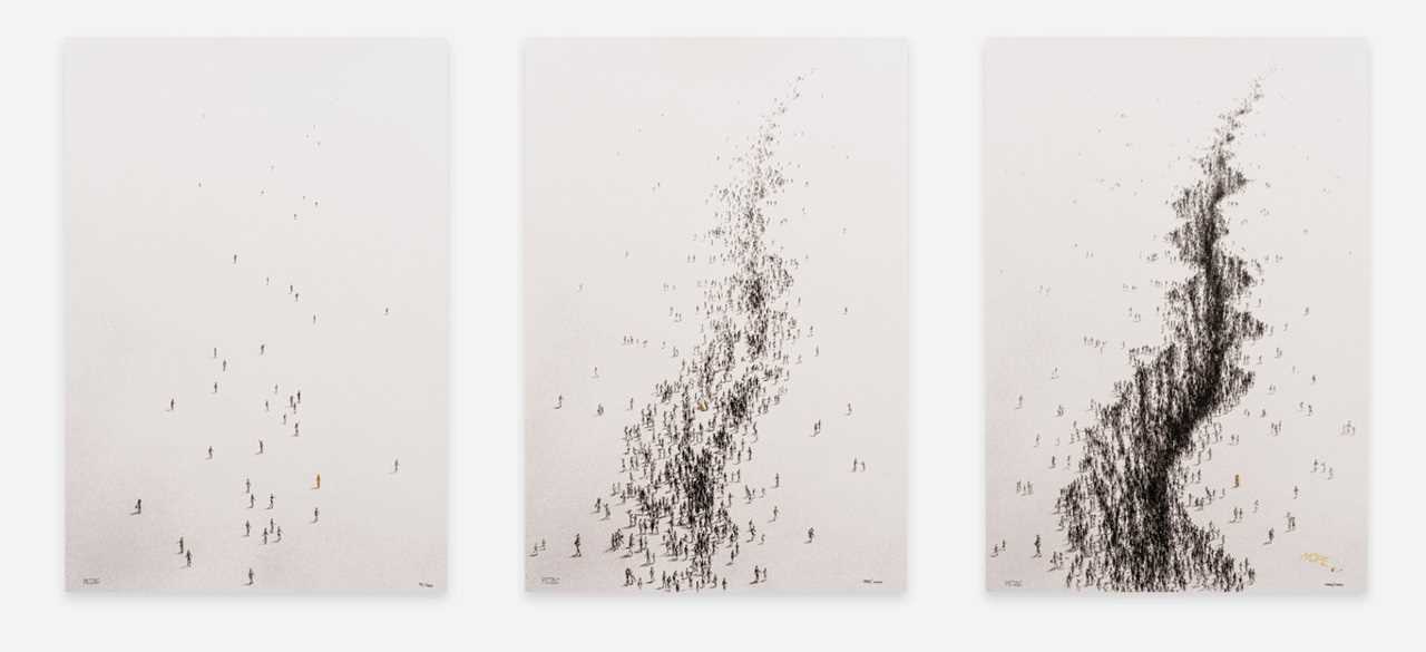 Lot 198 - Pejac (Spanish 1977-), 'Hope (Triptych)', 2024