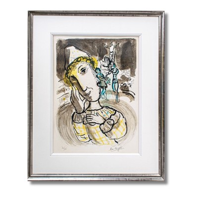 Lot 163 - Marc Chagall (Russian 1887-1985), 'Le Cirque Au Clown Jaune', 1967