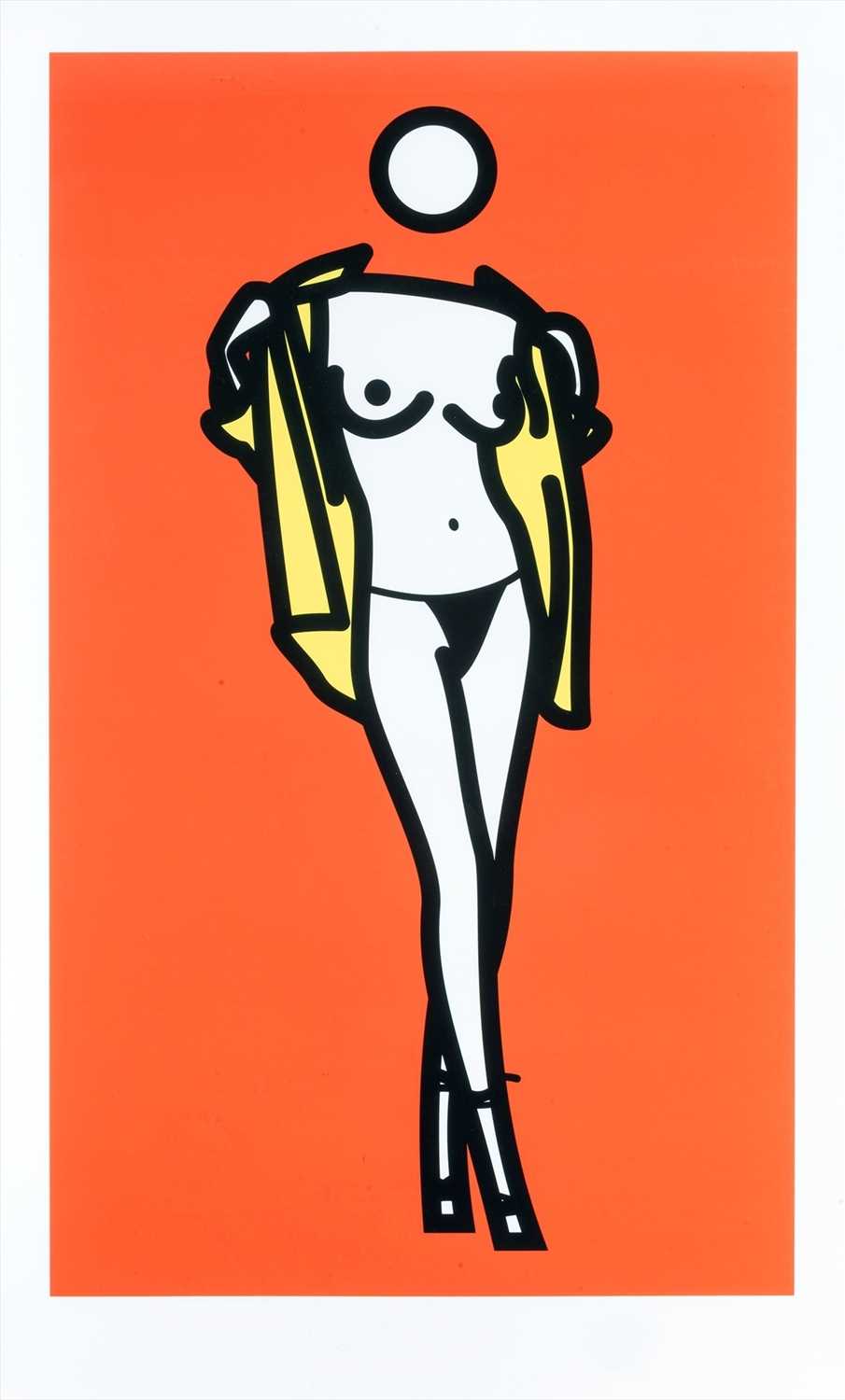 Lot 223 - Julian Opie (British 1958-), 'Woman Taking Off Man's Shirt. 5', 2003