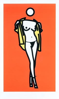Lot 223 - Julian Opie (British 1958-), 'Woman Taking Off Man's Shirt. 5', 2003
