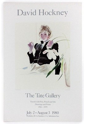 Lot 28a-David Hockney (British 1937-), 'Celia In A Black Dress With White Flowers', 1972