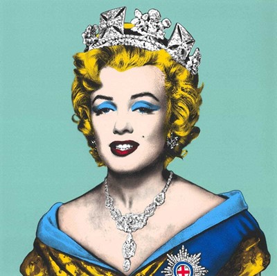 Lot 141 - Mr Brainwash (French 1966-), 'Queen Marilyn (Blue)'
