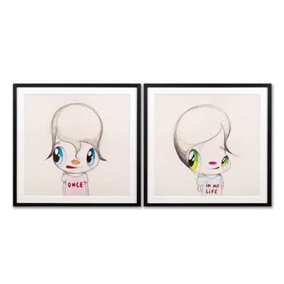 Lot 112 - Javier Calleja (Spanish 1971-), 'Once In My Life (Diptych)', 2023