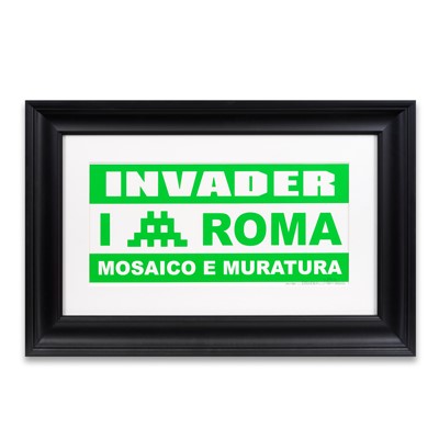 Lot 100 - Invader (French 1969-), 'Mosaico E Muratura (Green)', 2010