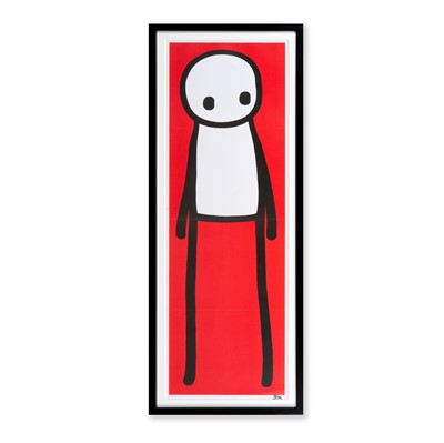 Lot 271 - Stik (British 1979-) 'Standing figure (Book) (Red)' 2015