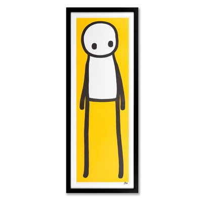 Lot 274 - Stik (British 1979-), 'Standing figure (Book) (Yellow)', 2015