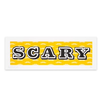 Lot 211 - Ben Eine (British 1970-), 'Scary (Movember Edition)', 2019