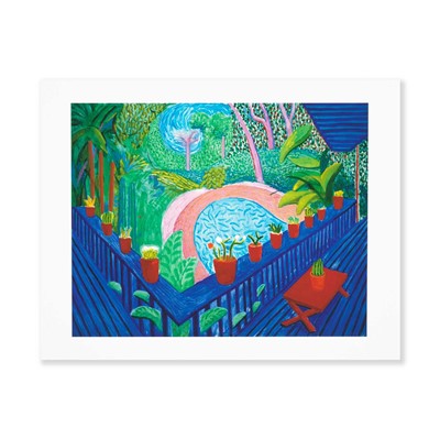 Lot 61 - David Hockney (British 1937), 'Red Pots In The Garden 2000', 2017