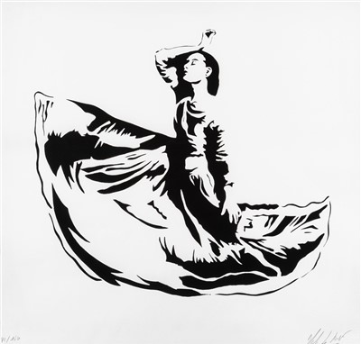 Lot 123 - Blek Le Rat (French b.1951), ‘Dancer’, 2008