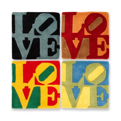 Lot 164 - Robert Indiana (American 1928-2018), 'Four Seasons Love Rugs', 2006