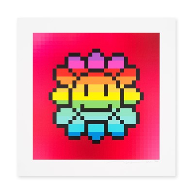 Lot 187 - Takashi Murakami (Japanese 1962-), 'Murakami Flower #9727 Rainbow', 2021