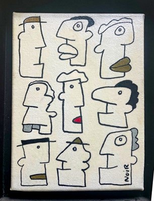 Lot 276 - Thierry Noir (French 1958-), 'A Hommage to Keith Haring', 2016