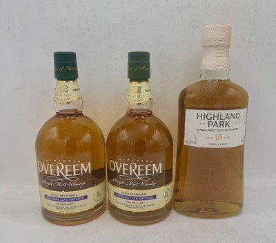 Lot 39 - 3 bottles Mixed Overeem and Highland Park
