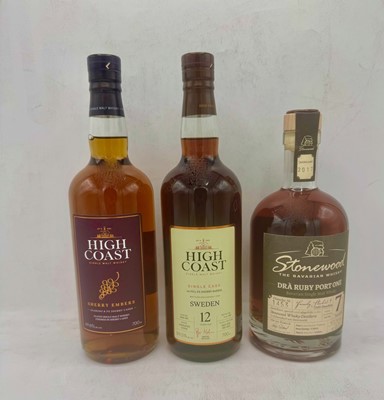 Lot 64 - 6 bottles Mixed High Coast and Stonewood Whisky