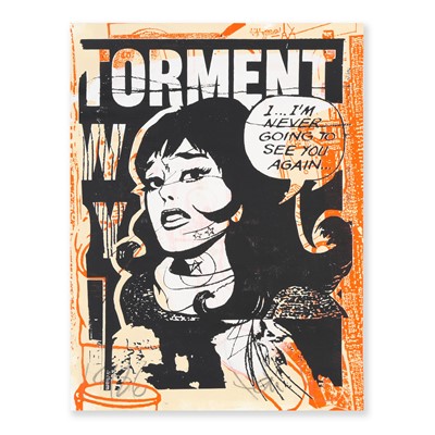 Lot 197 - Faile (Collaboration), 'Torment (Orange)', 2007
