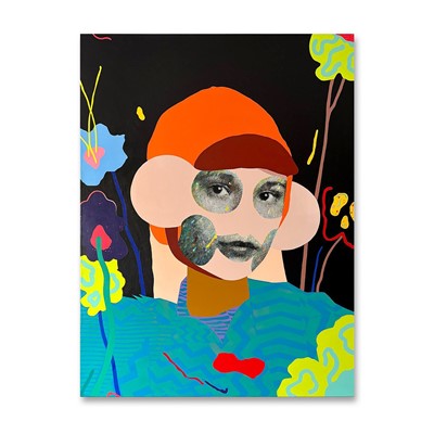 Lot 180 - Paul Insect (British 1970-), 'Girl In Flowers', 2017