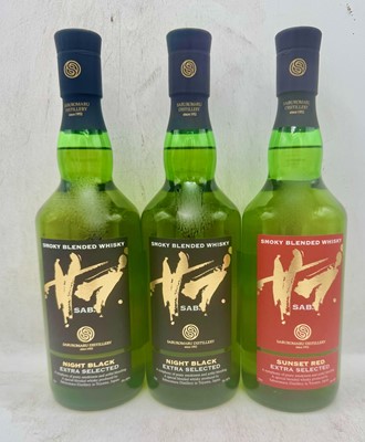 Lot 130 - 3 bottles Mixed SAB Whisky