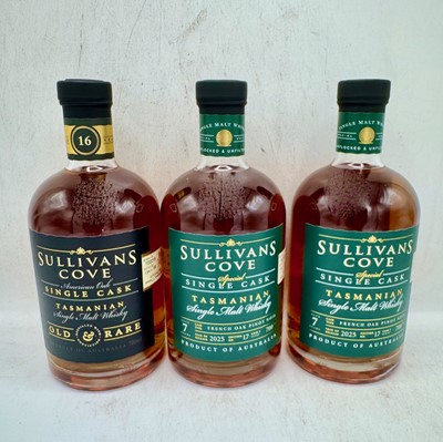 Lot 140 - 3 bottles Mixed Sullivans Cove