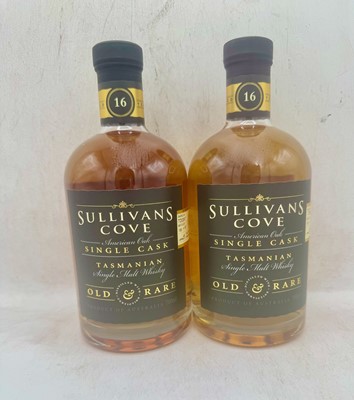 Lot 141 - 2 bottles Sullivans Cove American Oak Single Cask
