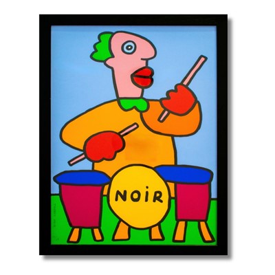 Lot 185 - Thierry Noir (French 1958-), 'Drummer', 2015