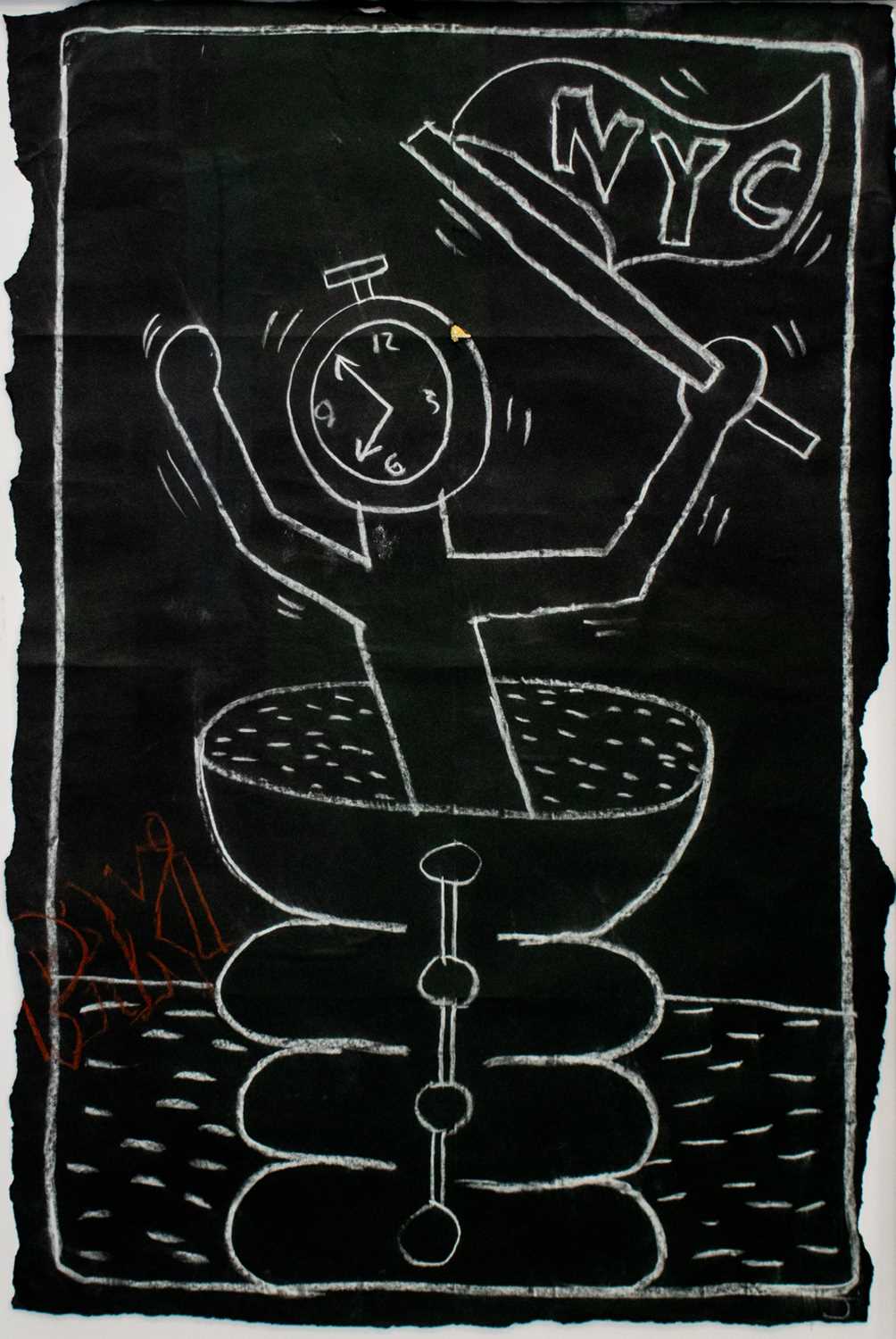 Lot 177 - Keith Haring (American 1958-1990), 'Untitled (Subway Drawing)', circa 1980